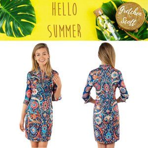 Gretchen Scott Jersey Mandarin Dress-Magic Carpet